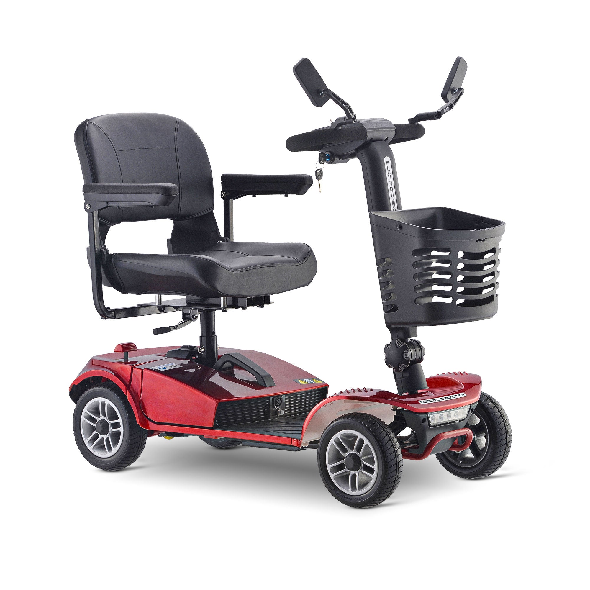 Rubicon FX02 - Heavy-Duty, All-Terrain & Foldable Mobility Scooter with Basket for Seniors & Disabled Adults | 4-Wheel, Lightweight, 20-Mile Range