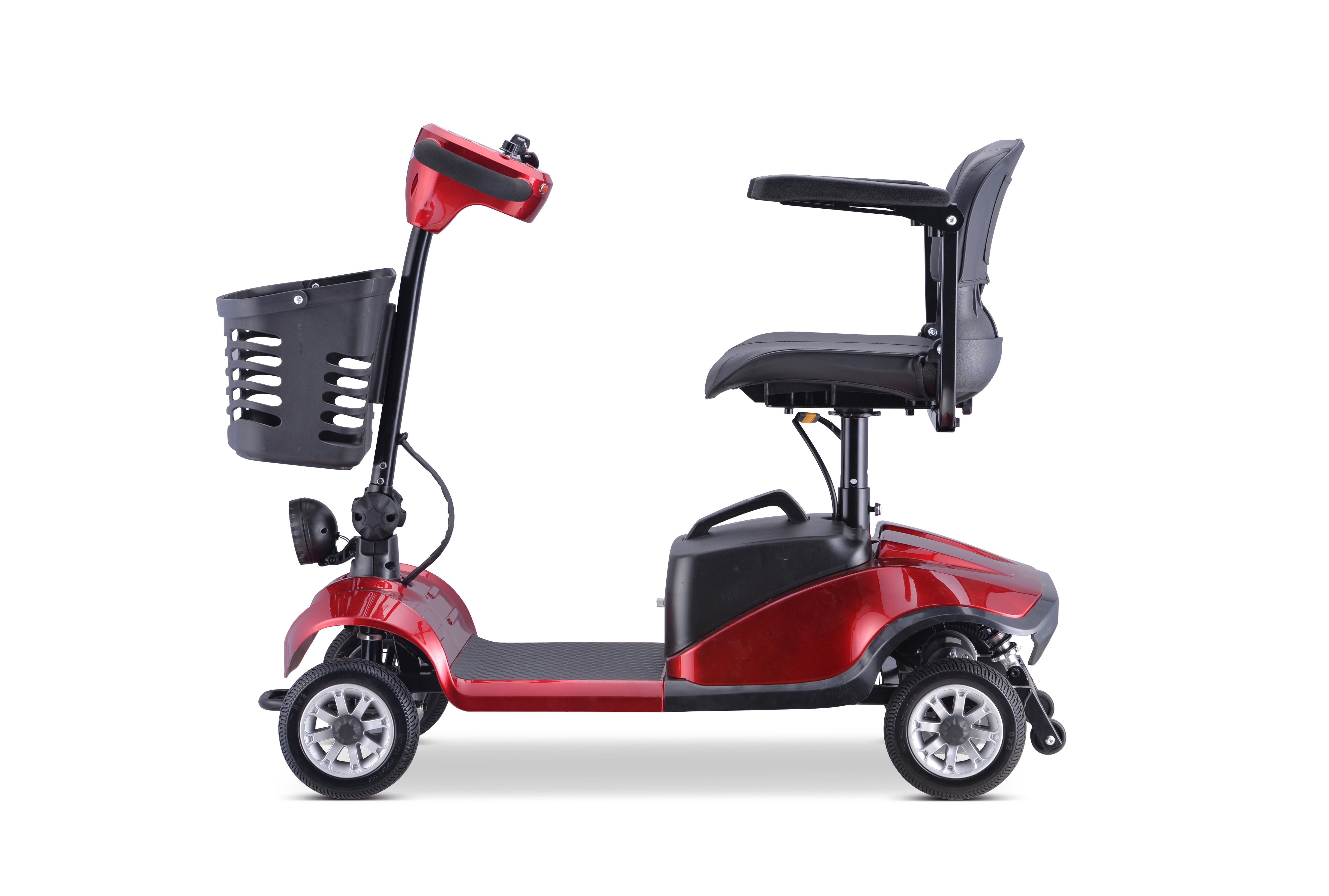 Rubicon FX01 - All Terrain & Heavy Duty 4-Wheel Mobility Scooter with Basket for Seniors & Disabled Adults | Folding, Compact, Long Range Travel