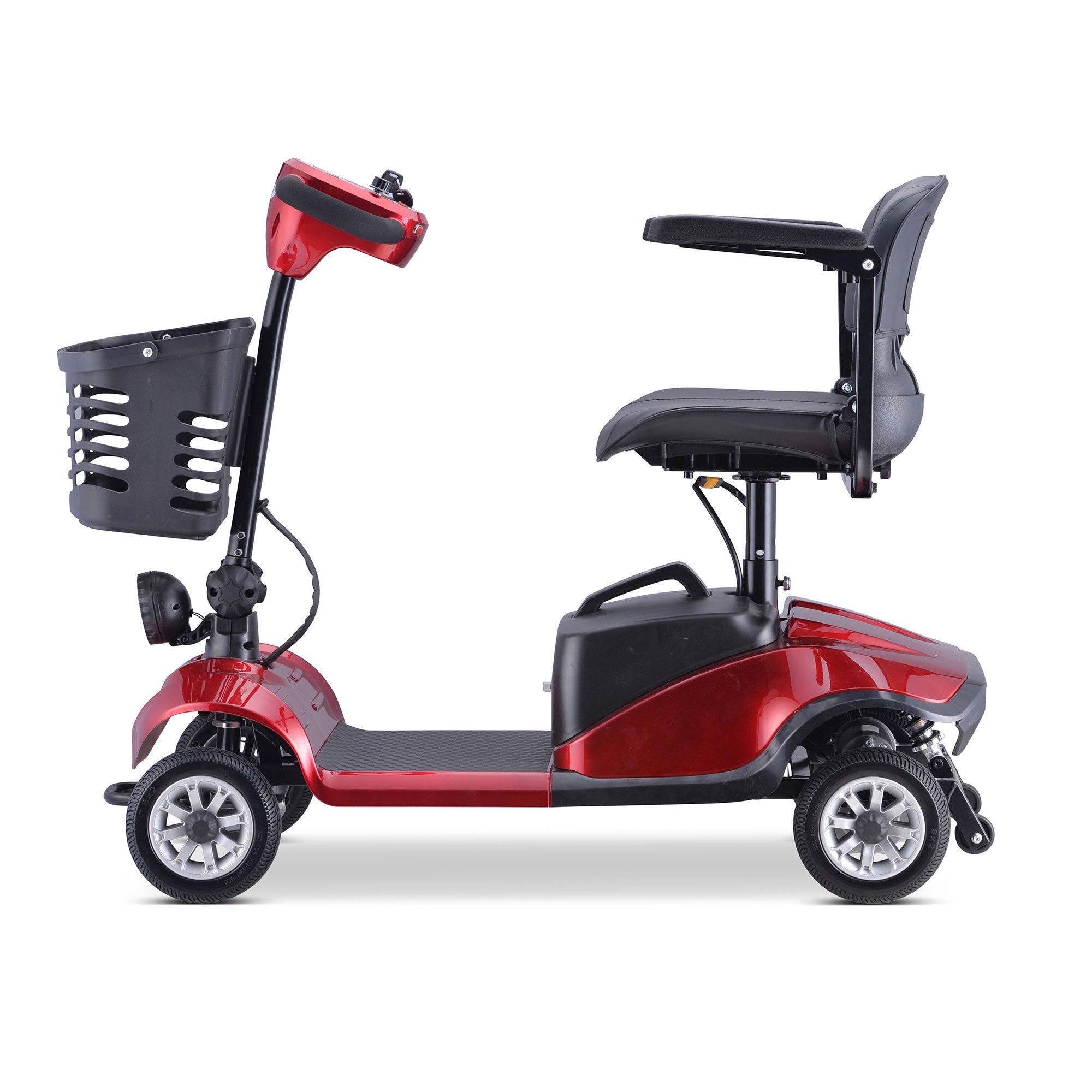 Rubicon FX01 - All Terrain & Heavy Duty 4-Wheel Mobility Scooter with Basket for Seniors & Disabled Adults | Folding, Compact, Long Range Travel